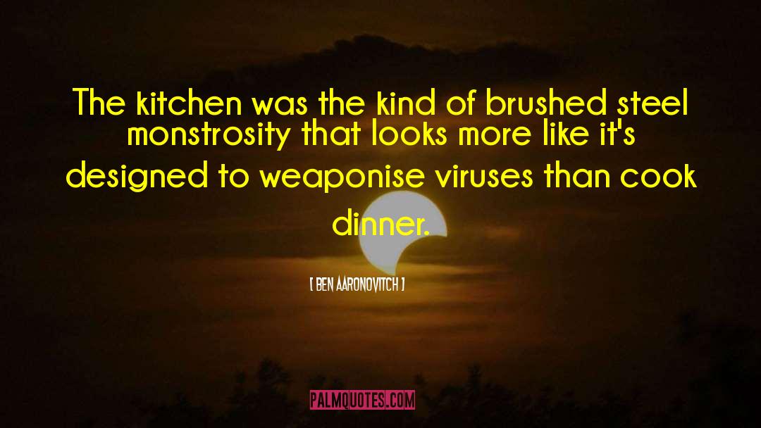 Ben Aaronovitch Quotes: The kitchen was the kind