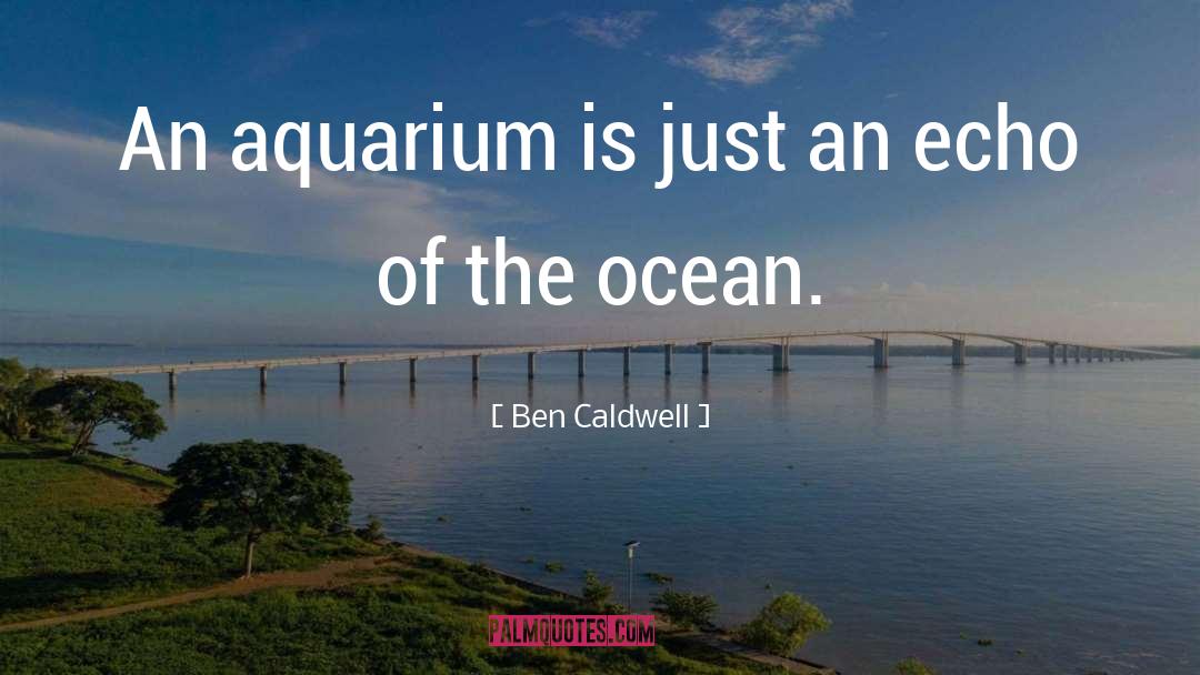 Ben Caldwell Quotes: An aquarium is just an