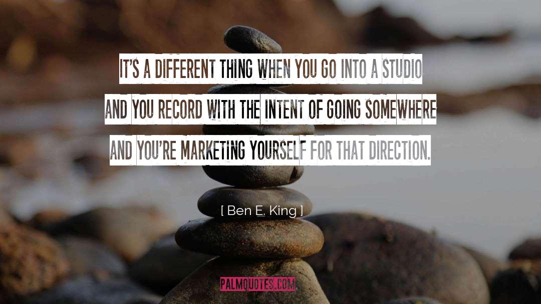 Ben E. King Quotes: It's a different thing when