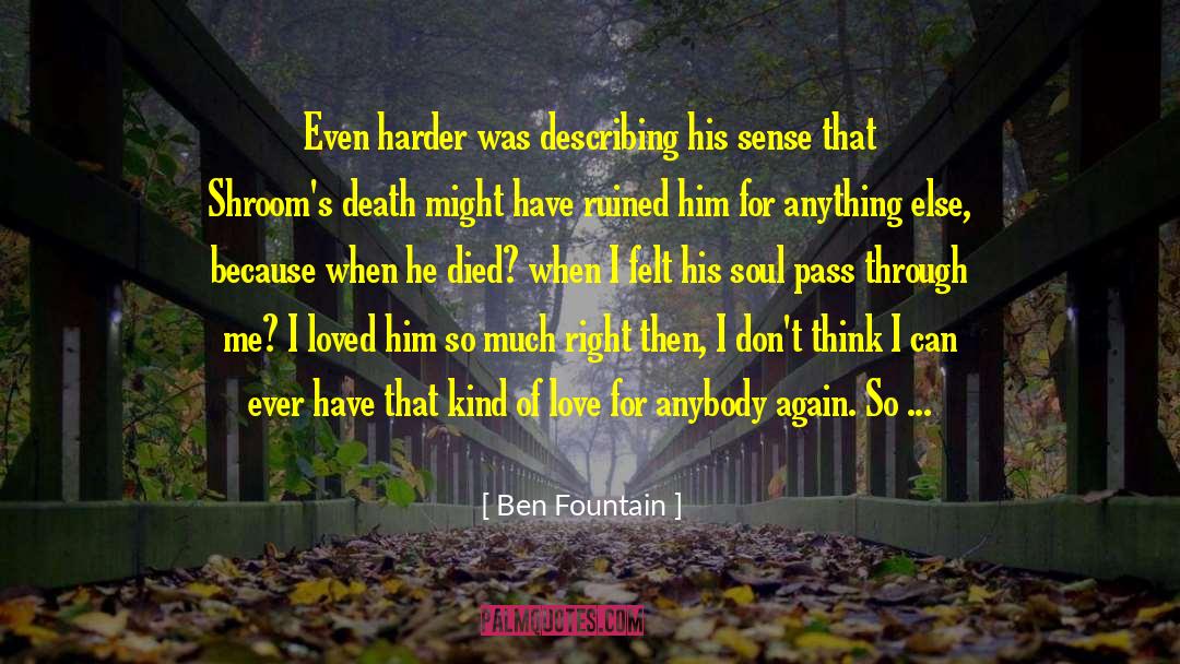 Ben Fountain Quotes: Even harder was describing his