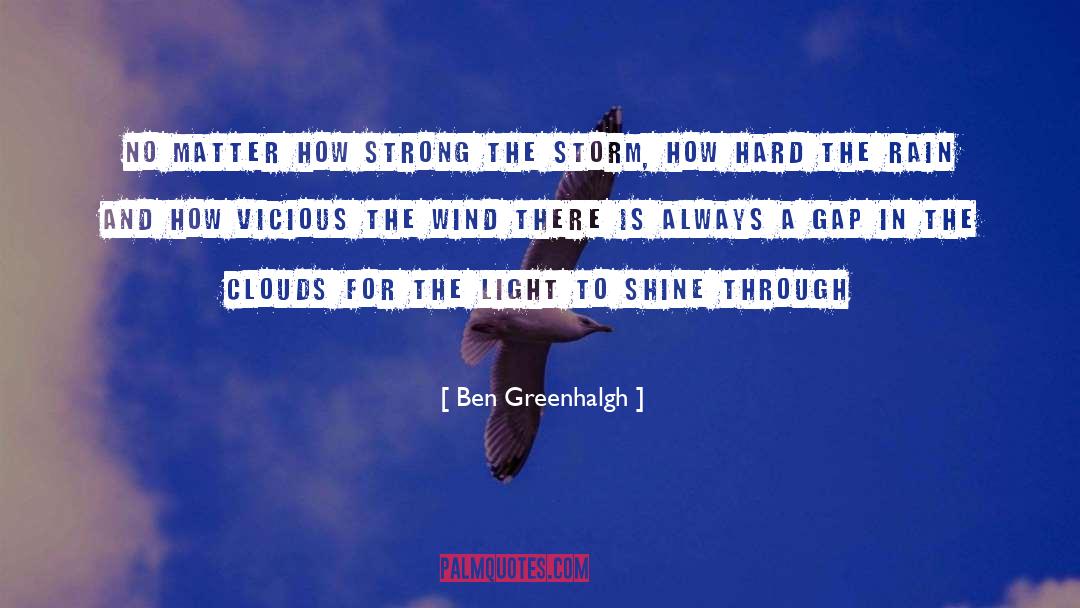 Ben Greenhalgh Quotes: No matter how strong the