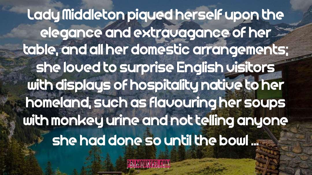 Ben H. Winters Quotes: Lady Middleton piqued herself upon