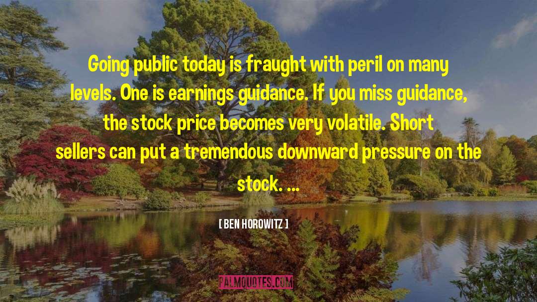 Ben Horowitz Quotes: Going public today is fraught