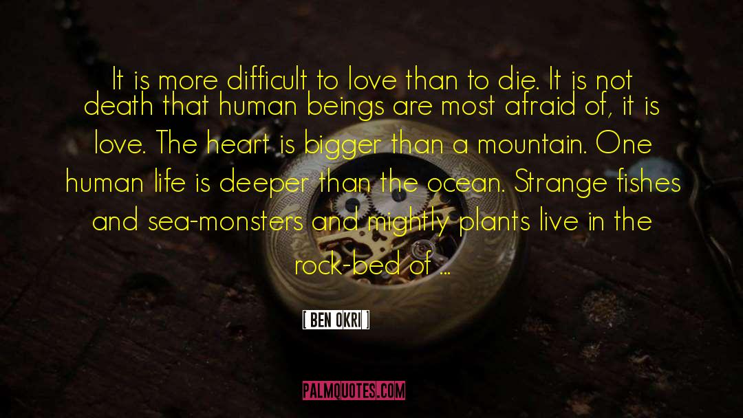 Ben Okri Quotes: It is more difficult to