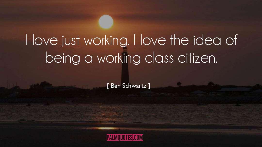 Ben Schwartz Quotes: I love just working. I