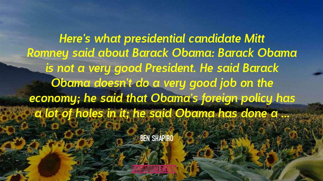 Ben Shapiro Quotes: Here's what presidential candidate Mitt