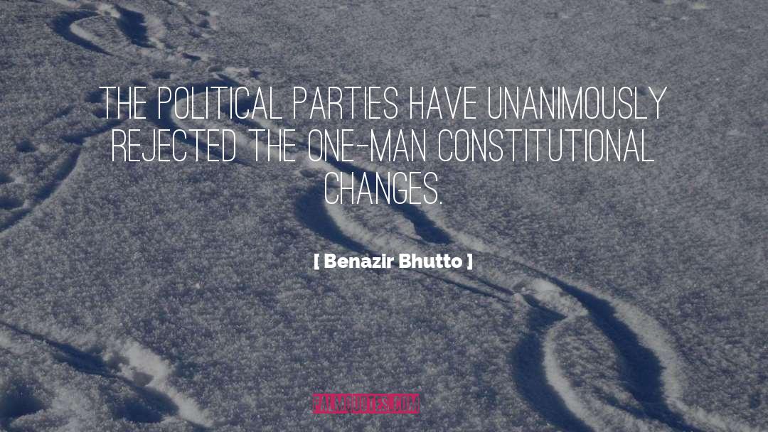 Benazir Bhutto Quotes: The political parties have unanimously