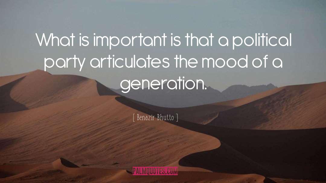 Benazir Bhutto Quotes: What is important is that