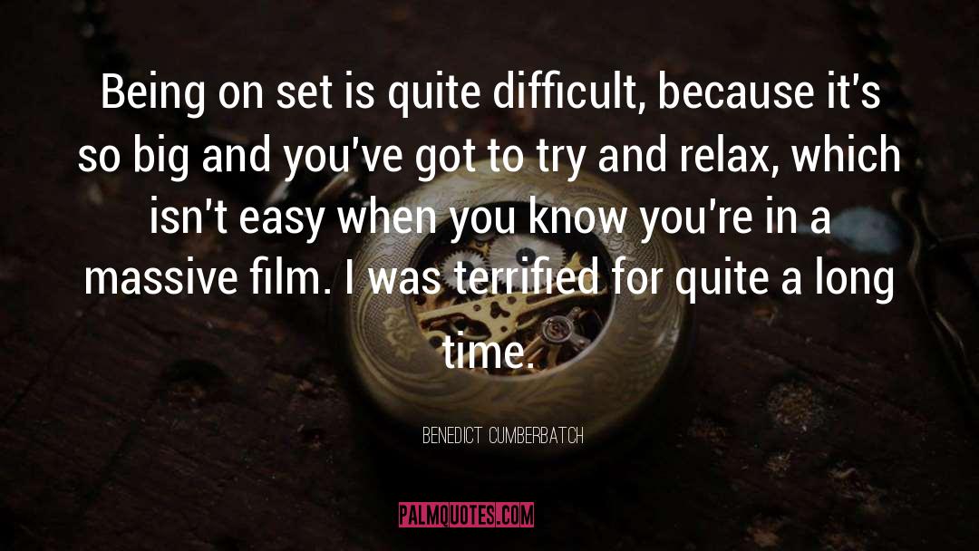Benedict Cumberbatch Quotes: Being on set is quite