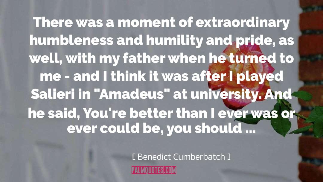 Benedict Cumberbatch Quotes: There was a moment of