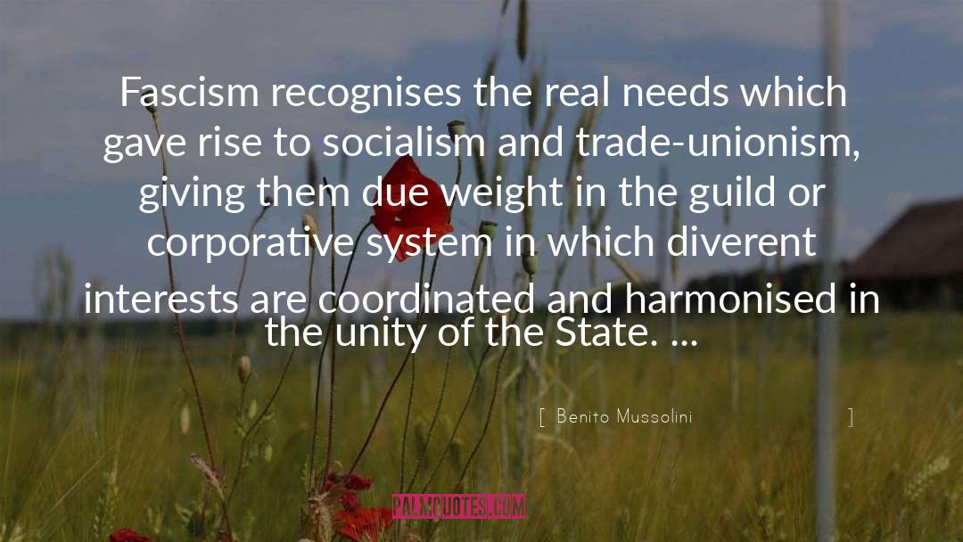 Benito Mussolini Quotes: Fascism recognises the real needs