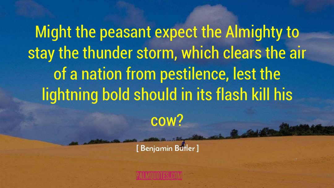 Benjamin Butler Quotes: Might the peasant expect the