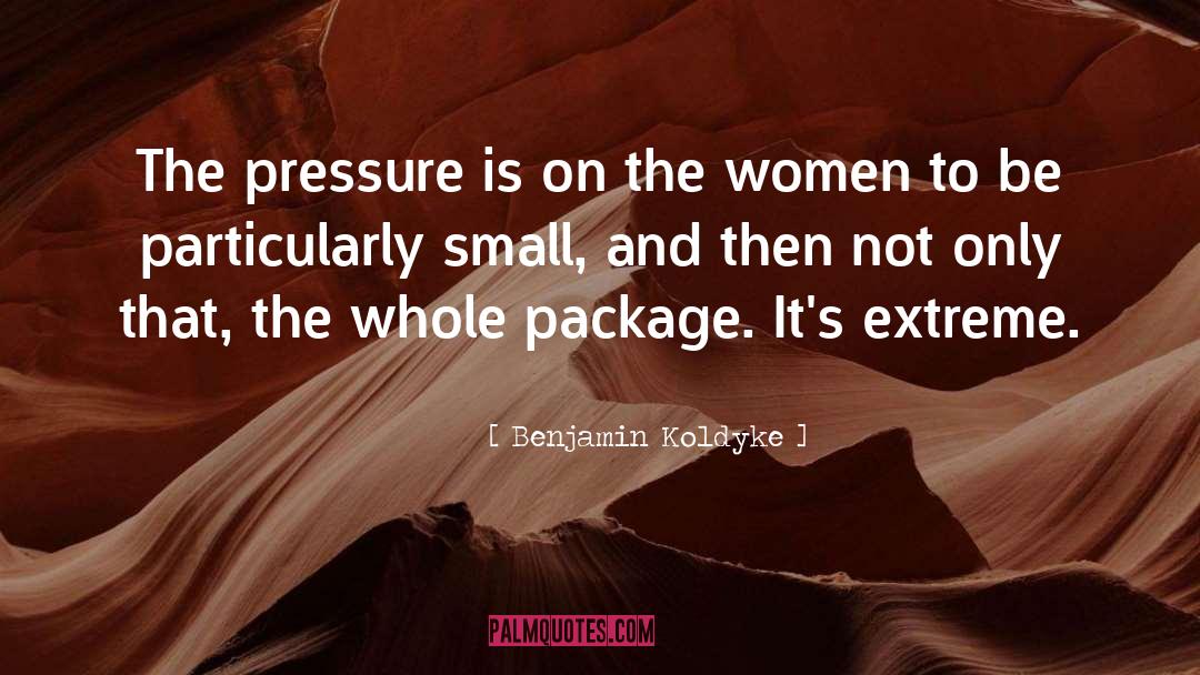 Benjamin Koldyke Quotes: The pressure is on the