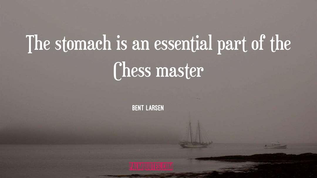 Bent Larsen Quotes: The stomach is an essential