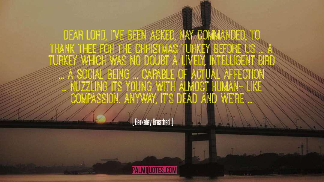 Berkeley Breathed Quotes: Dear Lord, I've been asked,