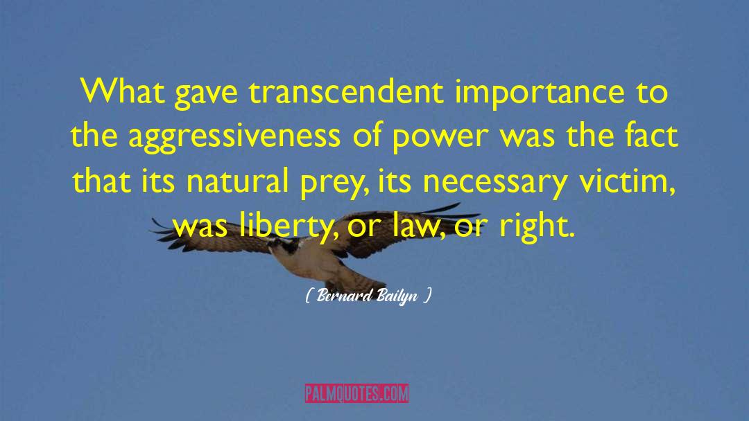 Bernard Bailyn Quotes: What gave transcendent importance to