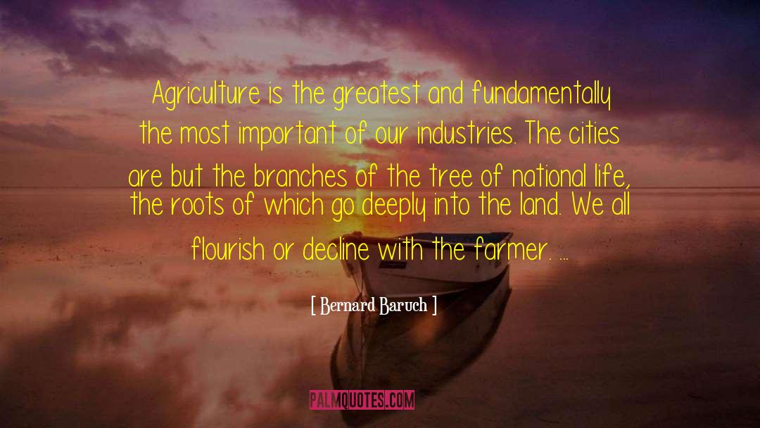 Bernard Baruch Quotes: Agriculture is the greatest and