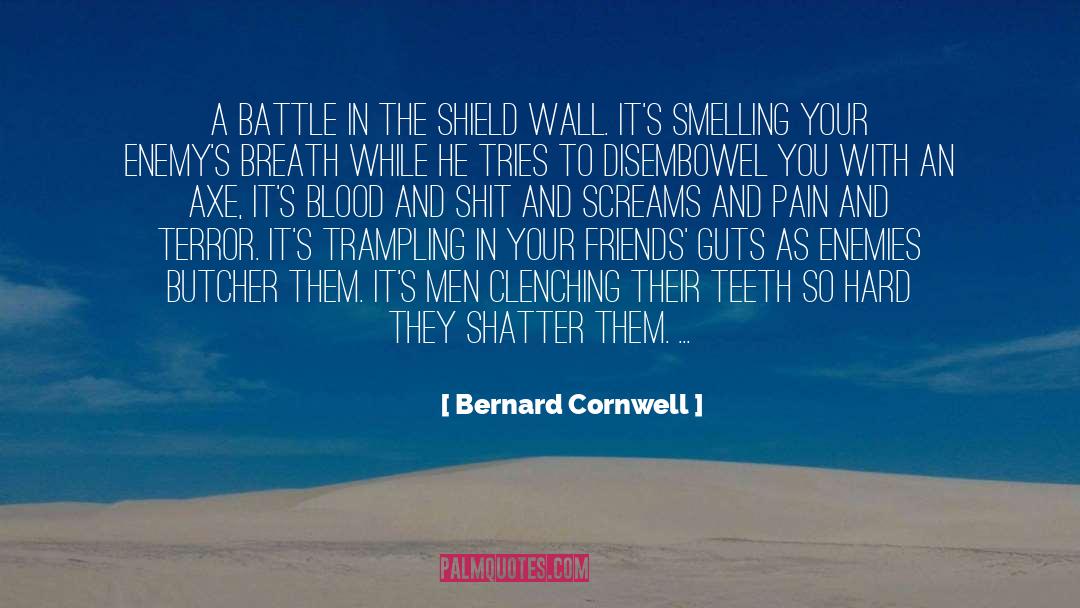 Bernard Cornwell Quotes: A battle in the shield