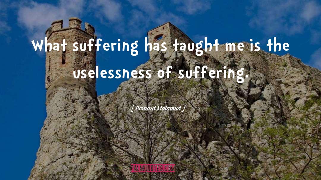 Bernard Malamud Quotes: What suffering has taught me