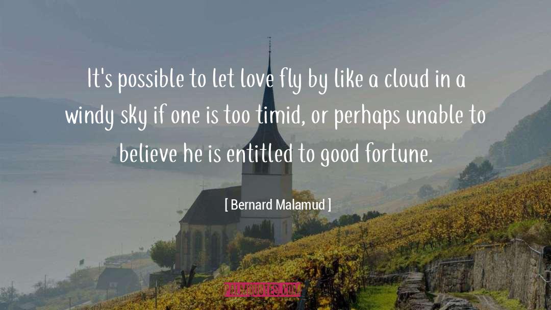 Bernard Malamud Quotes: It's possible to let love