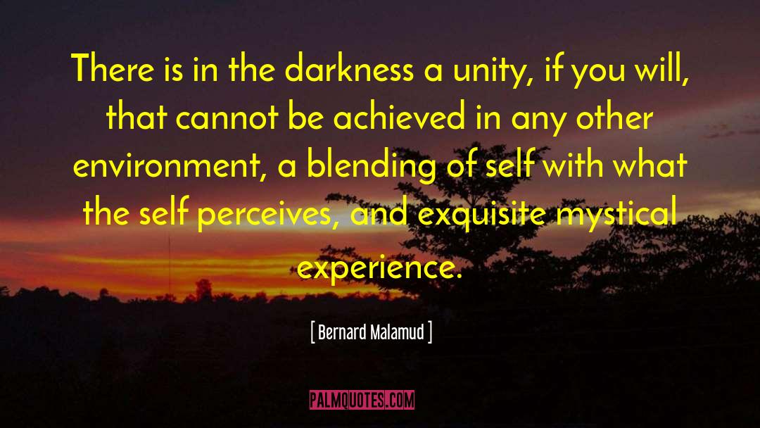 Bernard Malamud Quotes: There is in the darkness