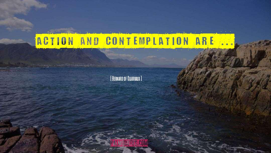 Bernard Of Clairvaux Quotes: Action and contemplation are ...