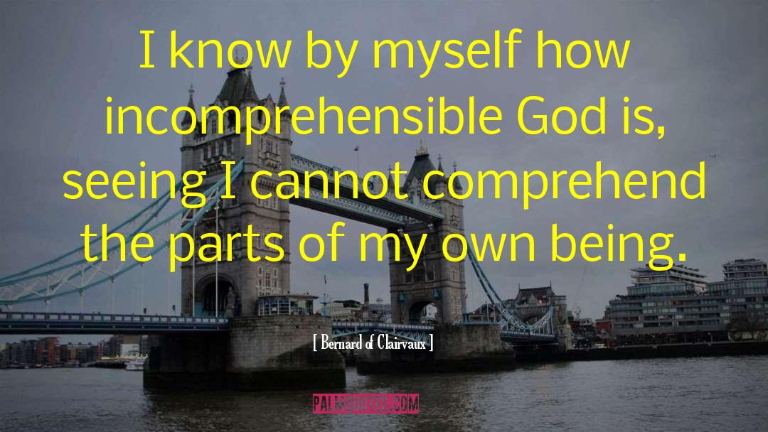 Bernard Of Clairvaux Quotes: I know by myself how