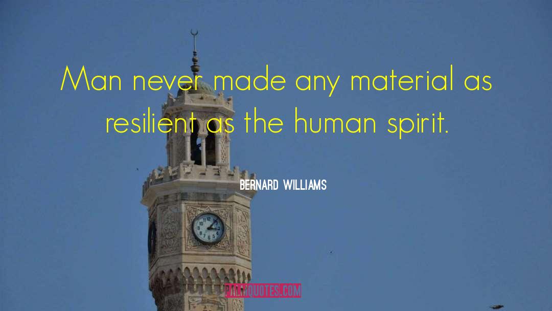 Bernard Williams Quotes: Man never made any material