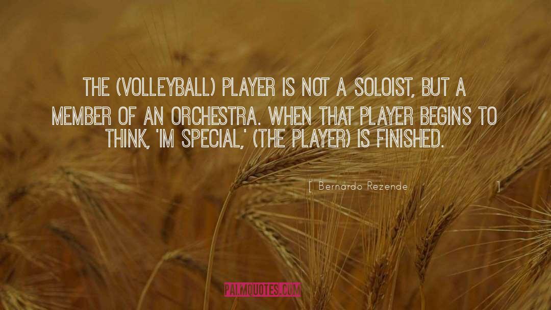 Bernardo Rezende Quotes: The (volleyball) player is not