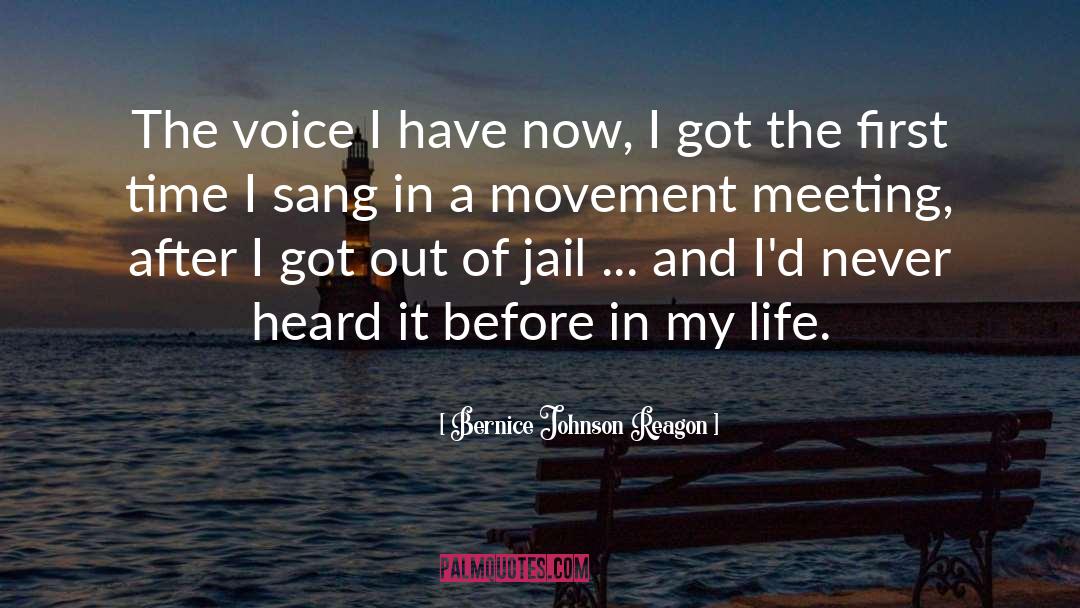 Bernice Johnson Reagon Quotes: The voice I have now,