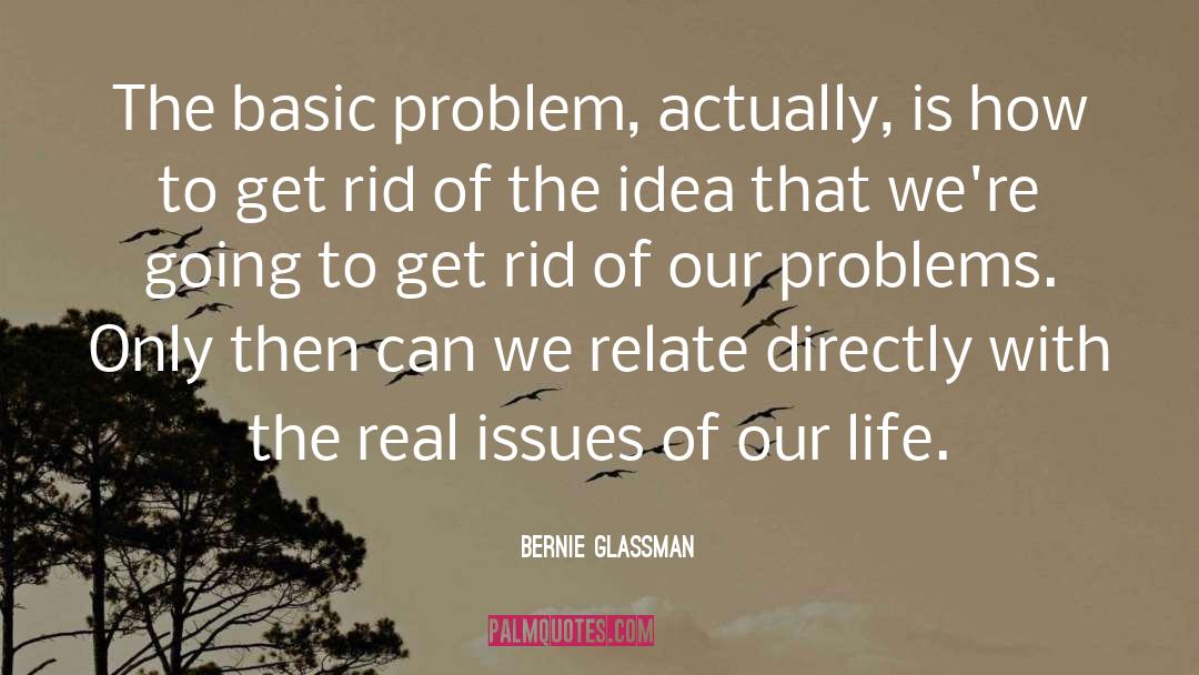 Bernie Glassman Quotes: The basic problem, actually, is