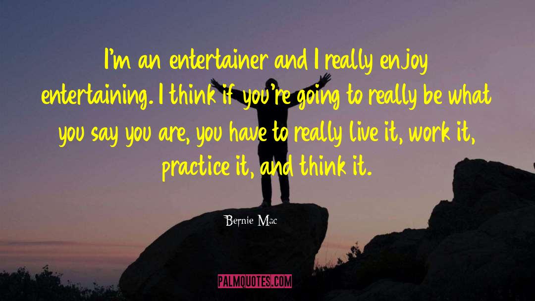 Bernie Mac Quotes: I'm an entertainer and I