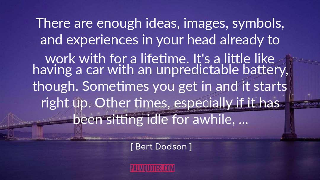Bert Dodson Quotes: There are enough ideas, images,