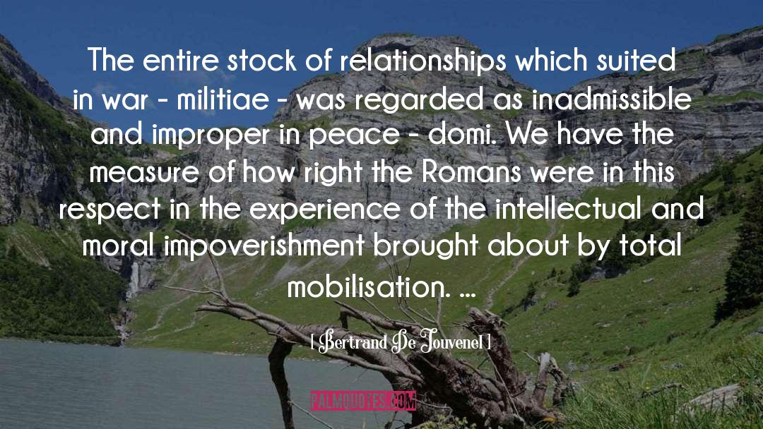 Bertrand De Jouvenel Quotes: The entire stock of relationships