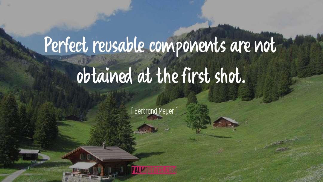 Bertrand Meyer Quotes: Perfect reusable components are not