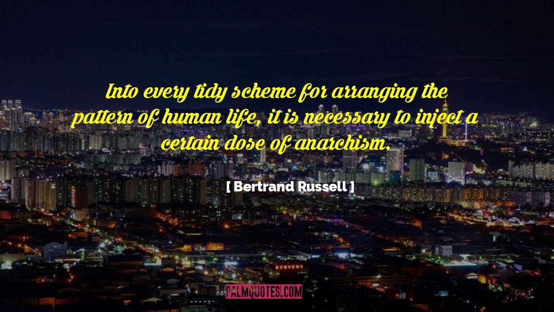 Bertrand Russell Quotes: Into every tidy scheme for