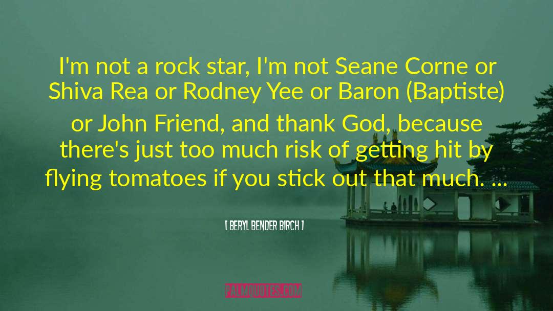 Beryl Bender Birch Quotes: I'm not a rock star,