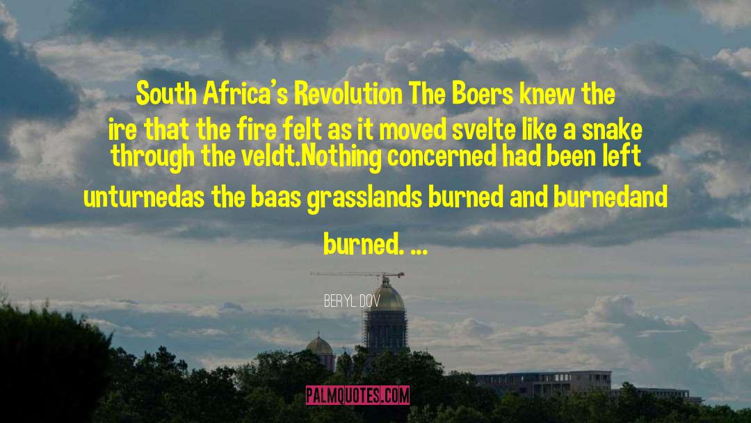 Beryl Dov Quotes: South Africa's Revolution <br />The