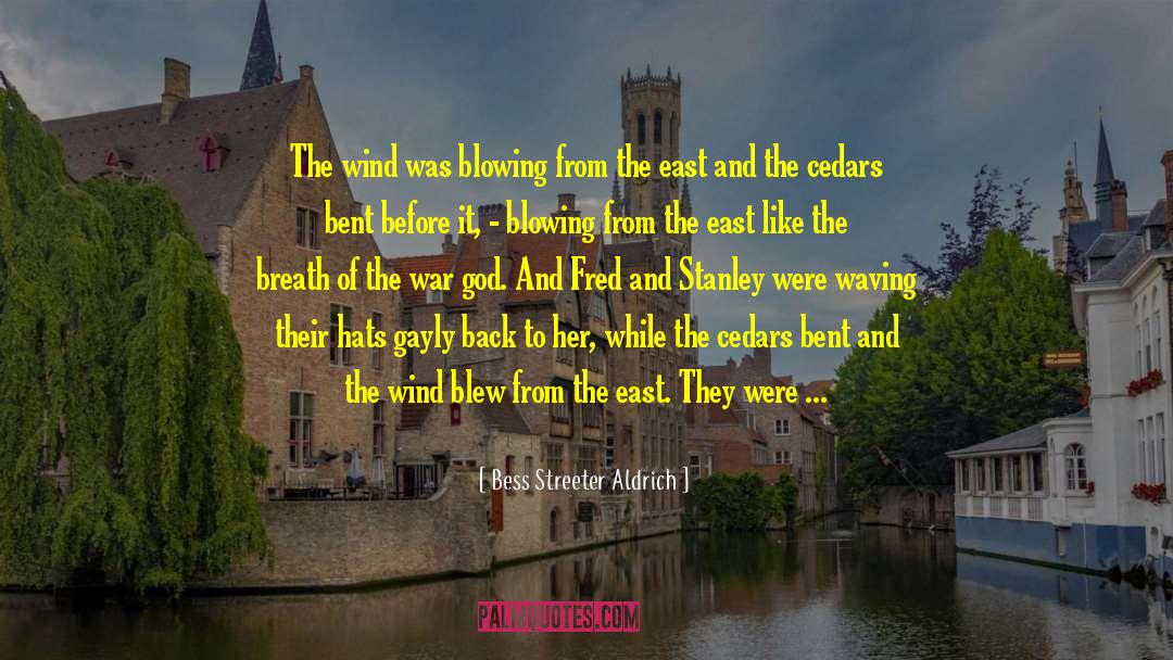 Bess Streeter Aldrich Quotes: The wind was blowing from