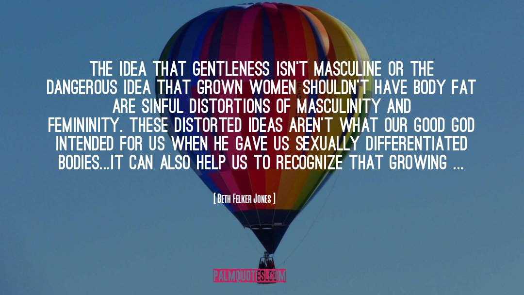 Beth Felker Jones Quotes: The idea that gentleness isn't