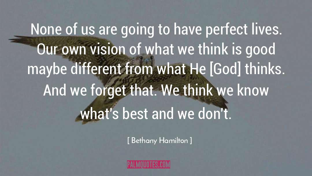 Bethany Hamilton Quotes: None of us are going
