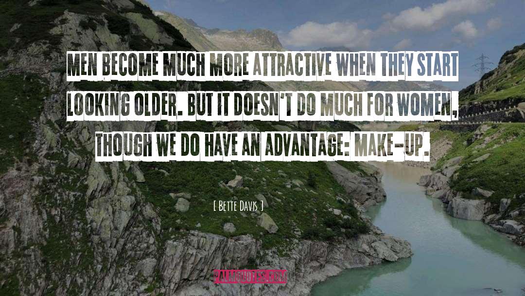 Bette Davis Quotes: Men become much more attractive