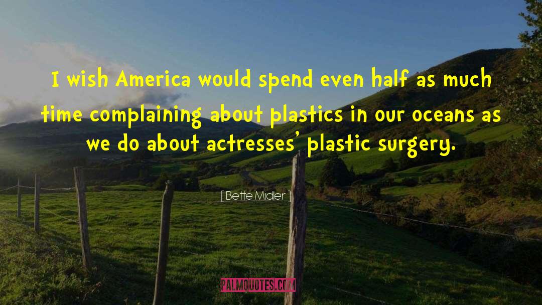 Bette Midler Quotes: I wish America would spend