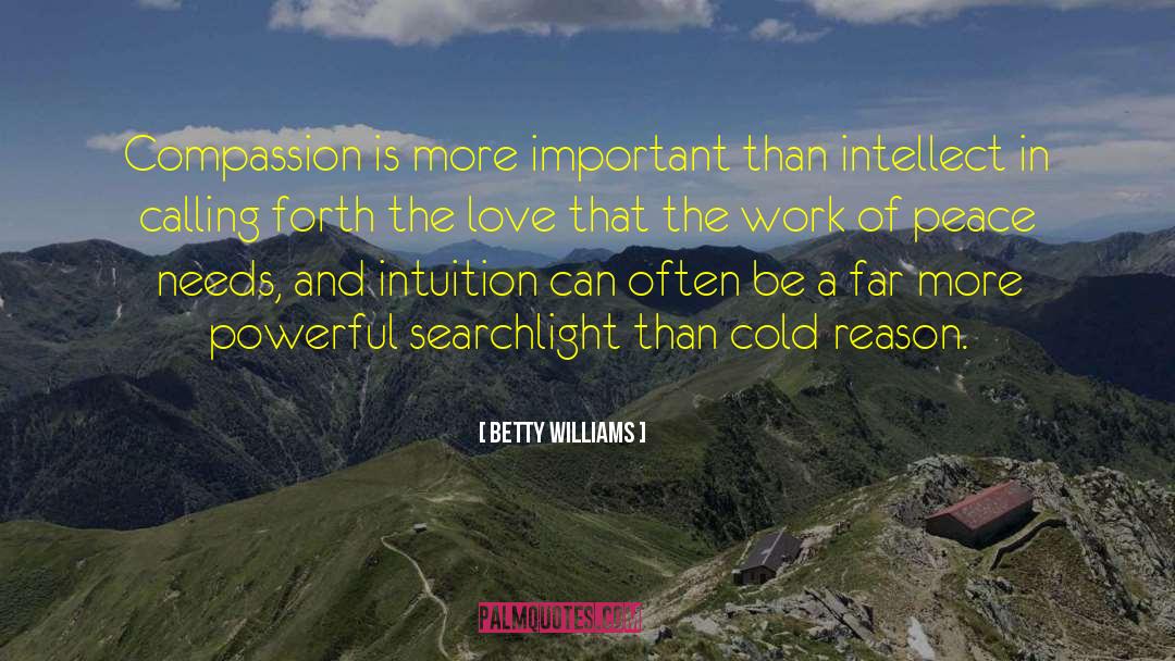 Betty Williams Quotes: Compassion is more important than