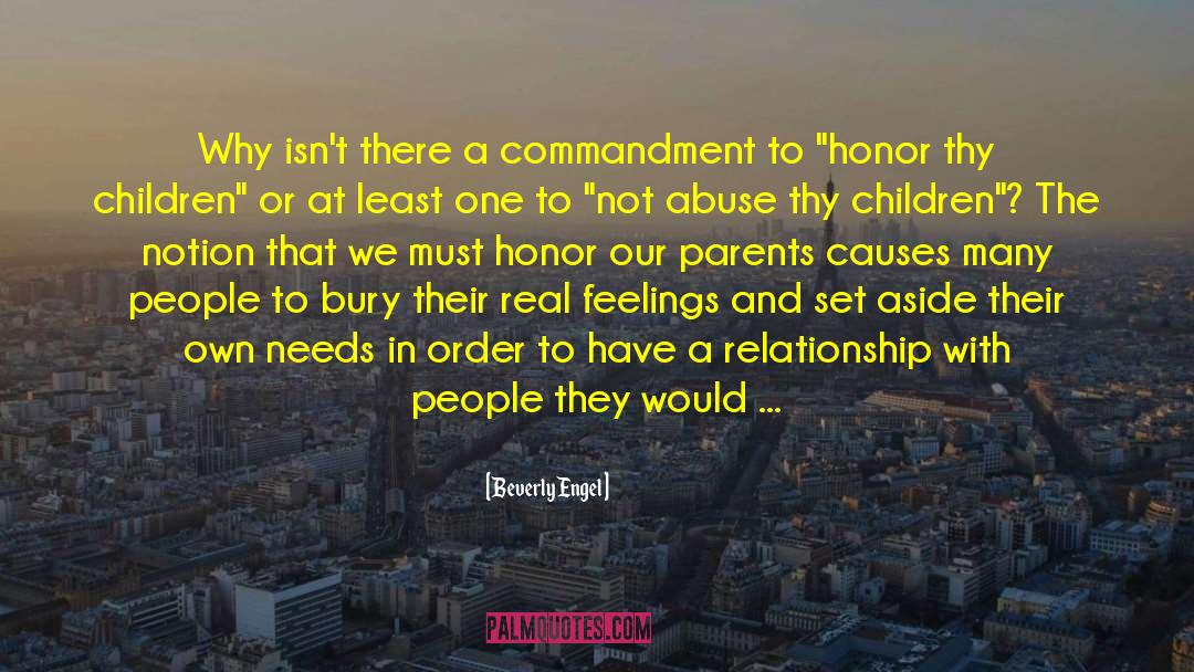 Beverly Engel Quotes: Why isn't there a commandment