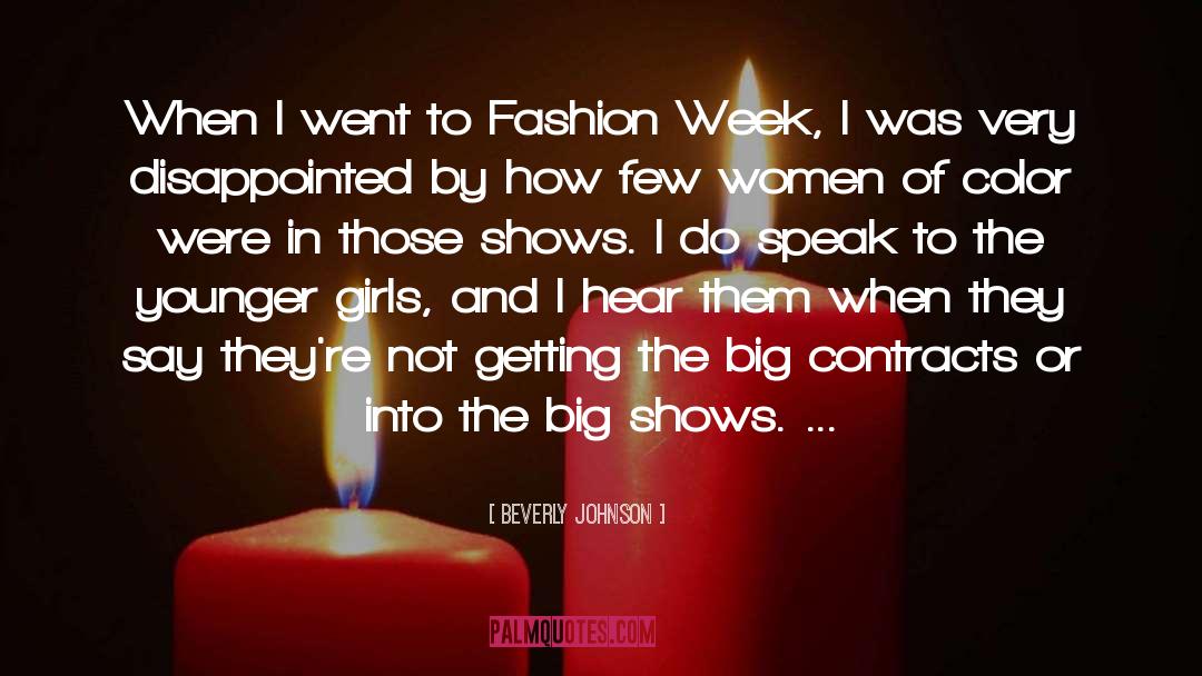 Beverly Johnson Quotes: When I went to Fashion