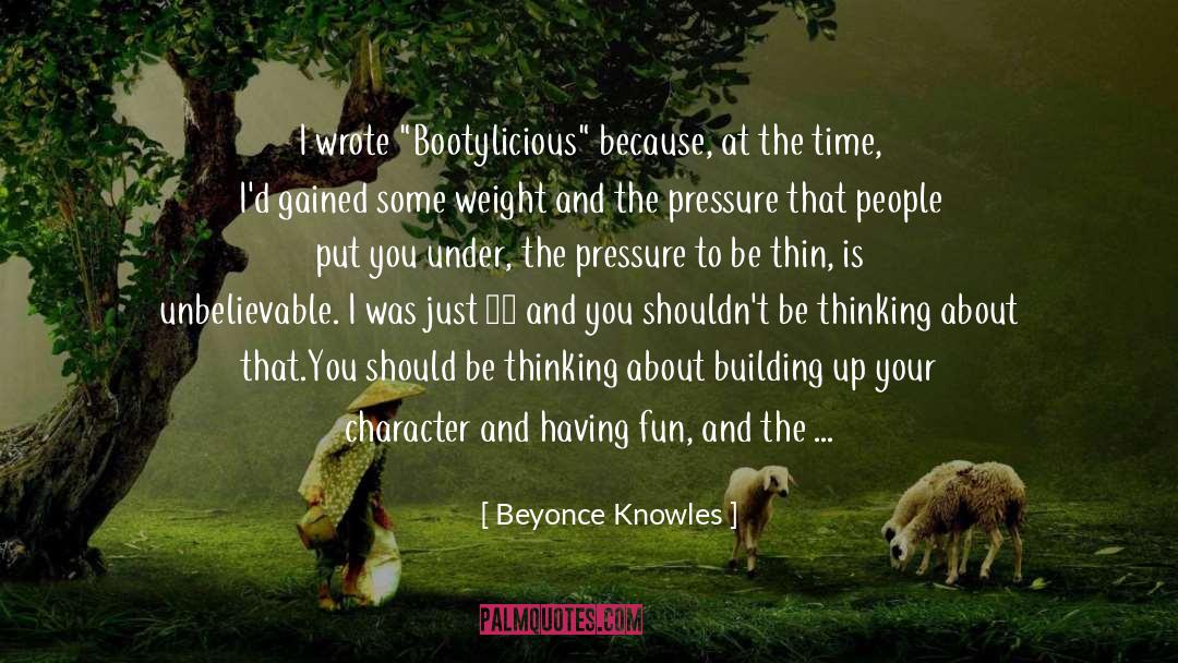 Beyonce Knowles Quotes: I wrote 