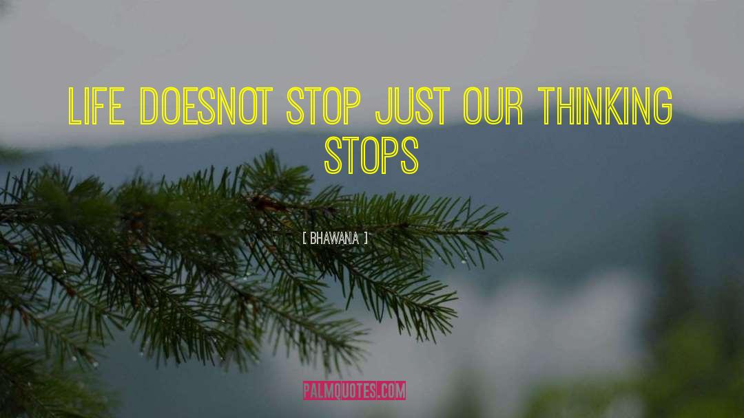 Bhawana Quotes: life doesnot stop just our