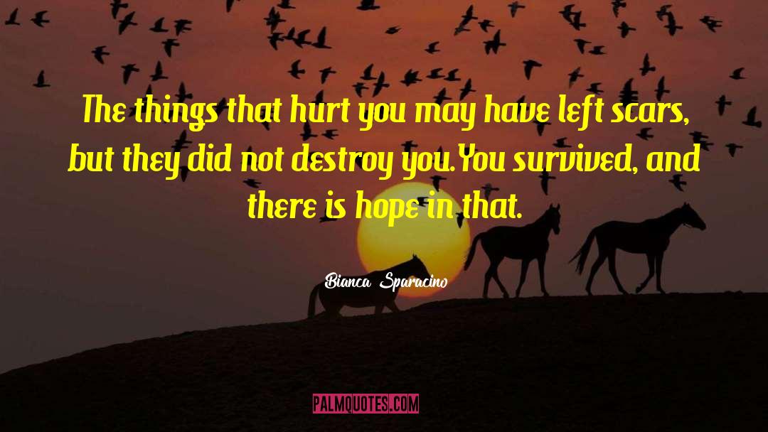 Bianca Sparacino Quotes: The things that hurt you