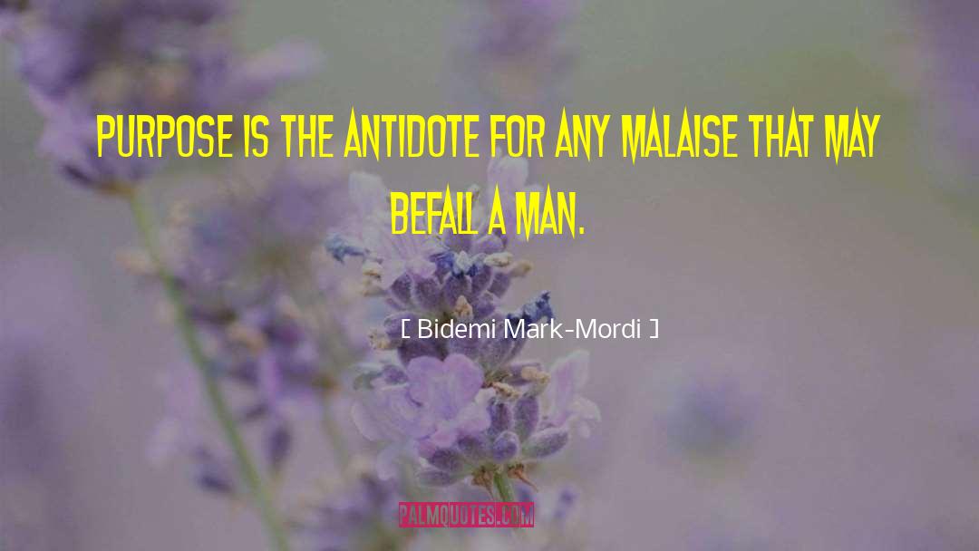 Bidemi Mark-Mordi Quotes: Purpose is the antidote for